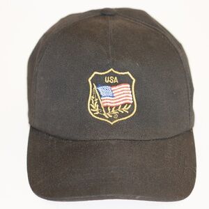 COPY - USA Flag Military Style Patch Baseball Cap With Adjustable Strap In Blac…
